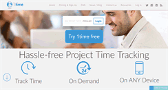 Desktop Screenshot of 1timetracking.com